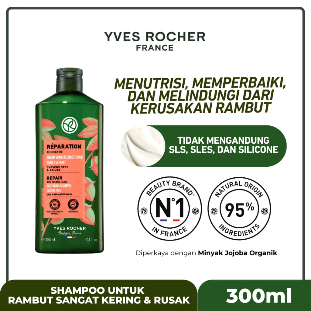 Yves Rocher Yves Rocher Repair Restoring Shampoo Jojoba Oil