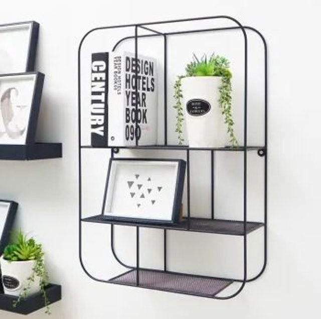 LIBBY WALLSHELF 3 TIER BLACK ｜ 10179139