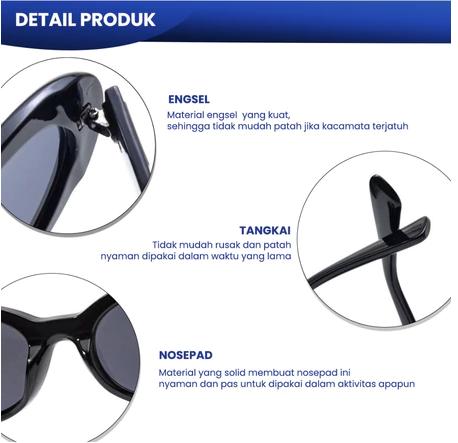 IOOI Eyewear IOOI Eyewear Cat Eye Sunglasses Vintage Anti UV 693