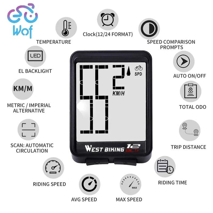 West Biking Speedometer Sepeda  3