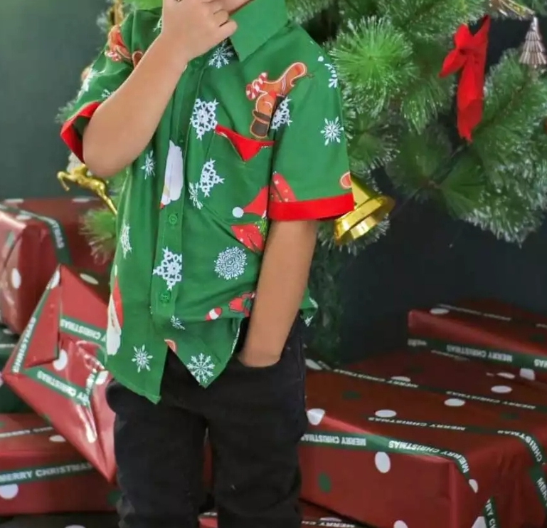  Sweet Joey Green Raindeer Christmas Family Set