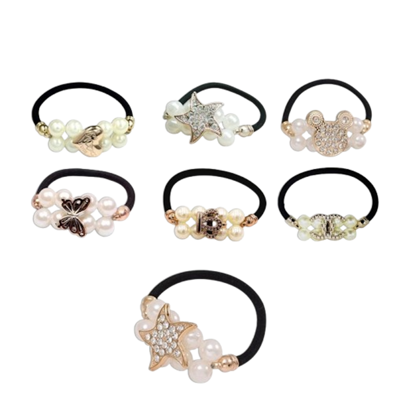 SatuKeluarga Karet Ikat Rambut Mutiara 1
