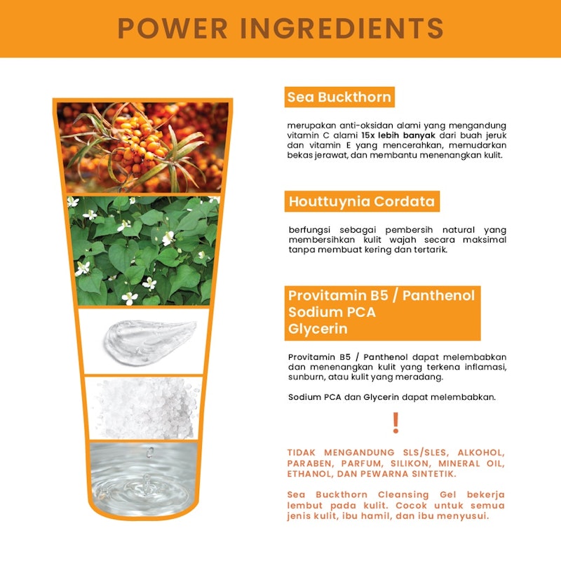KLEVERU Sea Buckthorn Cleansing Gel 4