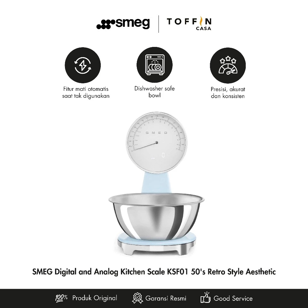 SMEG  SMEG Analog and Digital Kitchen Scale  KSF01