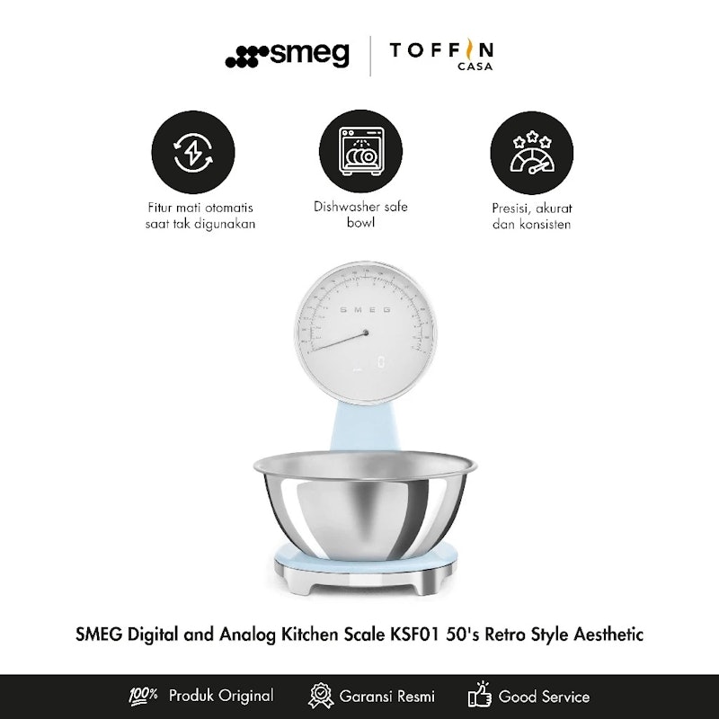 SMEG Analog and Digital Kitchen Scale 5