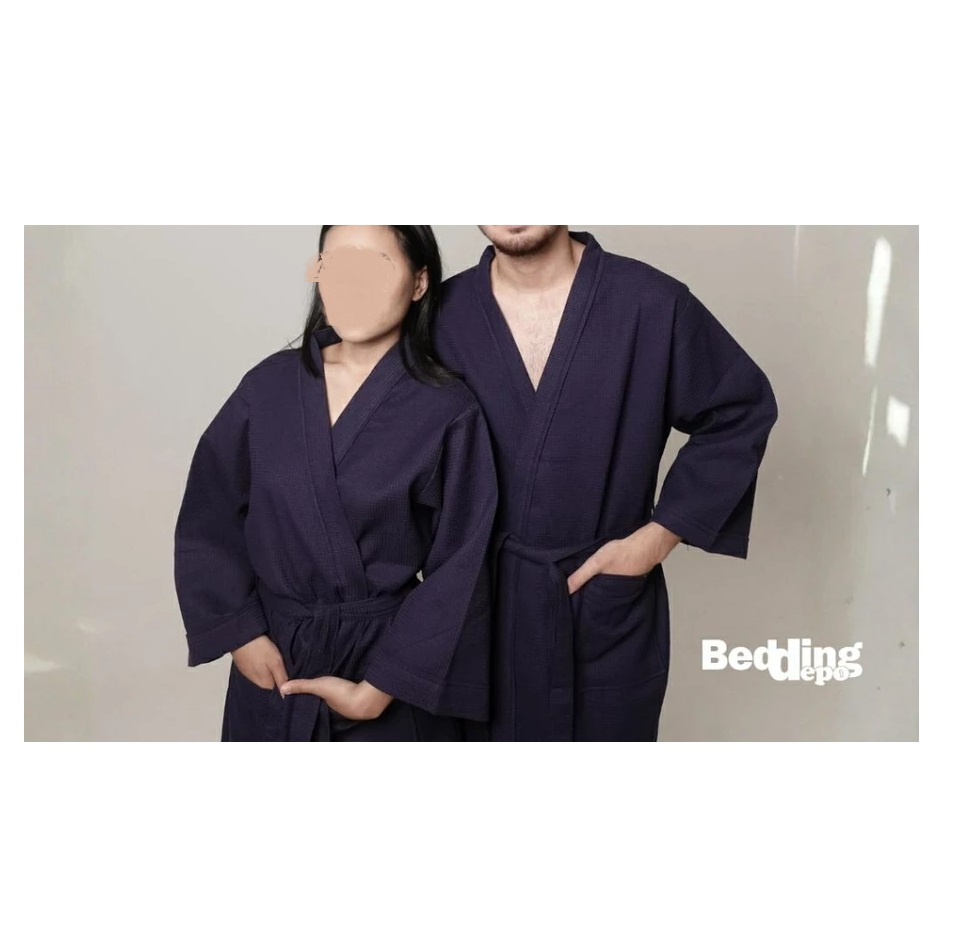 Bedding Depo Bathrobe Waffle Kimono 3