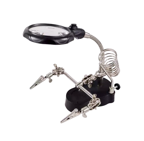 Taffware Alat Pegangan Solder Helping Hand dan Kaca Pembesar ｜ MG16129