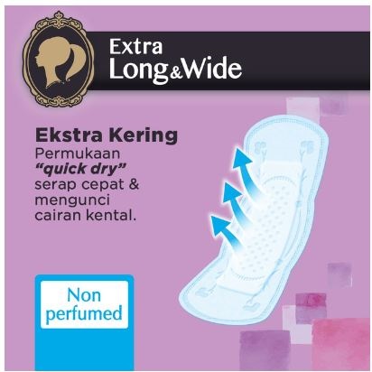 KAO Indonesia Laurier Pantyliner Extra Long & Wide