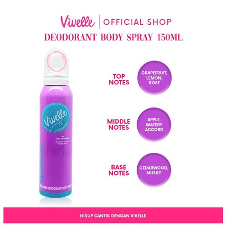 Easton Kaleris Indonesia Vivelle Perfumed Deodorant Body Spray