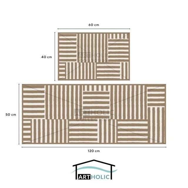 ARTHOLIC Kitchen Mat Recta