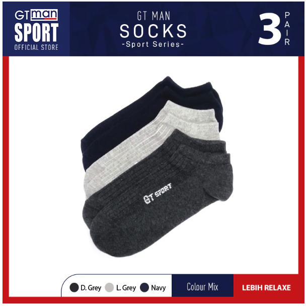 Ricky Putra Globalindo GT Sport Kaos Kaki Pria CCS-3IN1SN-02