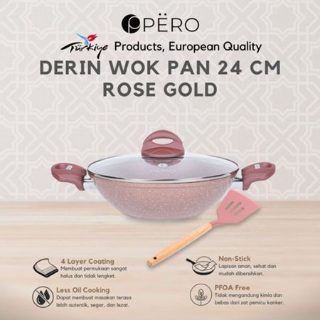 Pero Indonesia Pero Derin Woky Pan 24 cm Rosegold 2.0
