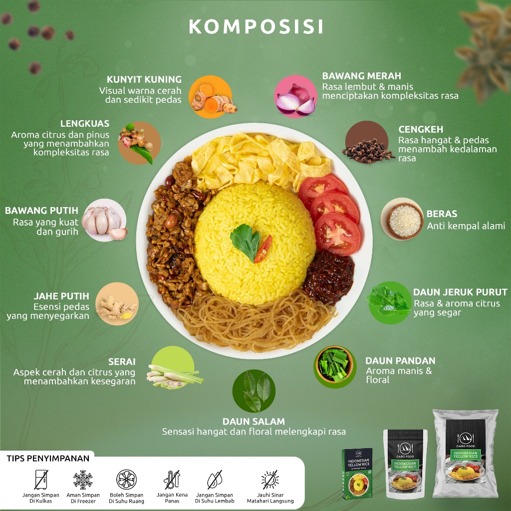 Cairo Food  Cairo Food Bumbu Nasi Kuning