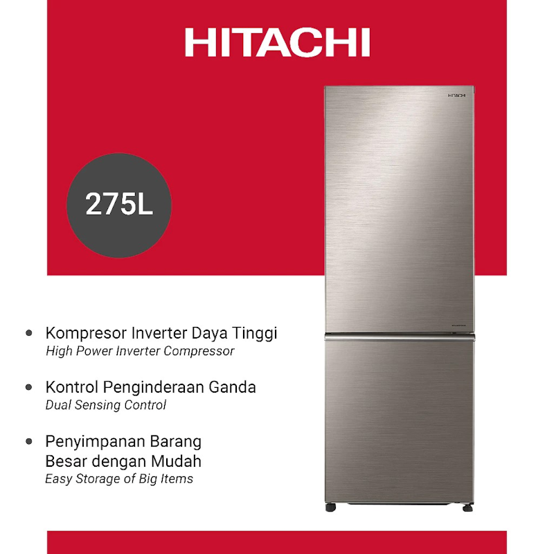 Kulkas 2 Pintu Bottom Freezer 275 Liter 2