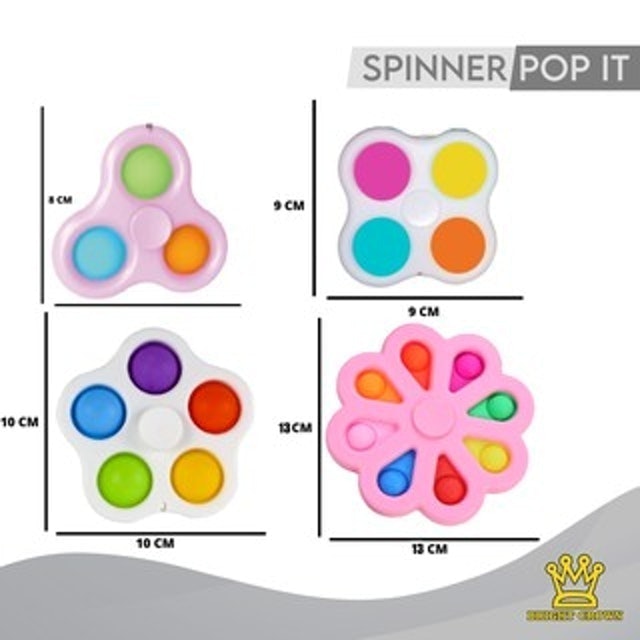 Bright Crown  Fidget Spinner Pop It 