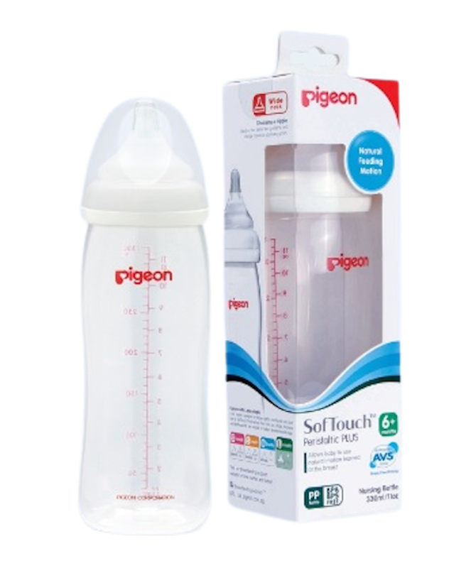 Botol Susu PP Wide Neck 330Ml W/ P-Plus Nipple 2