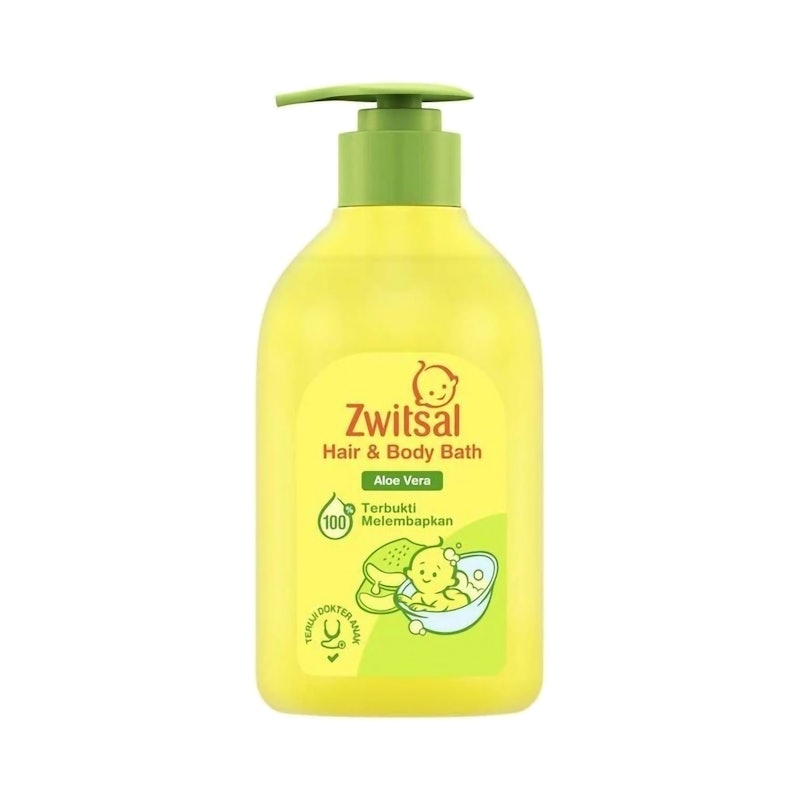Zwitsal Hair & Body Bath Aloe Vera 1
