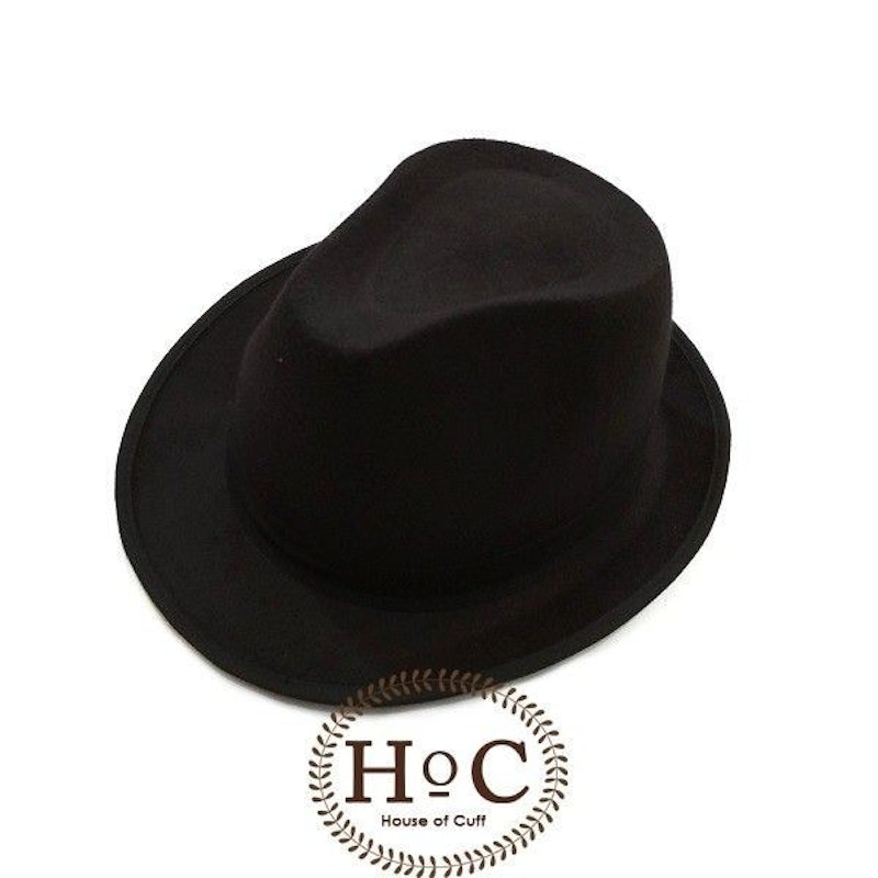 Houseofcuff Black Fedora Hat Laken 4