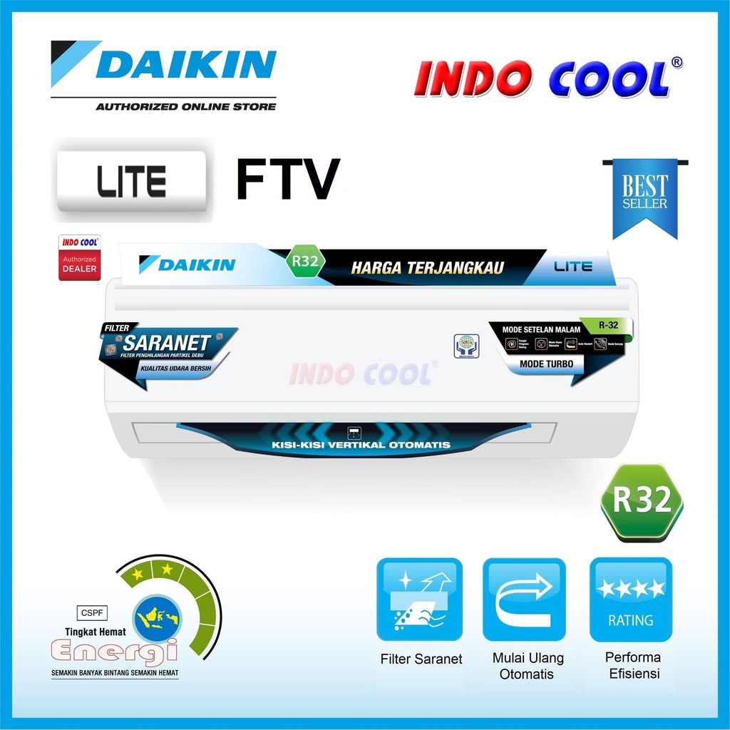 Daikin Daikin AC 3/4 PK Standar FTV20