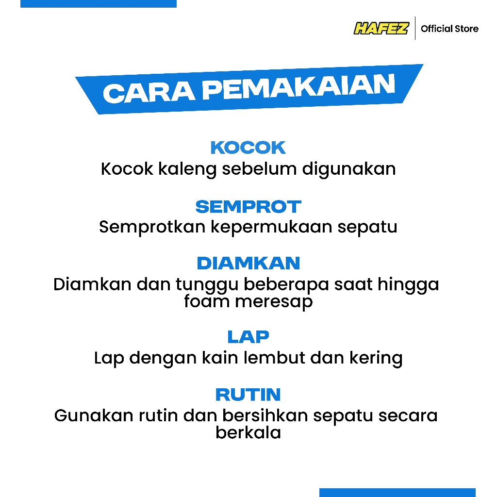  HAFEZ Shoe Foam Cleaner