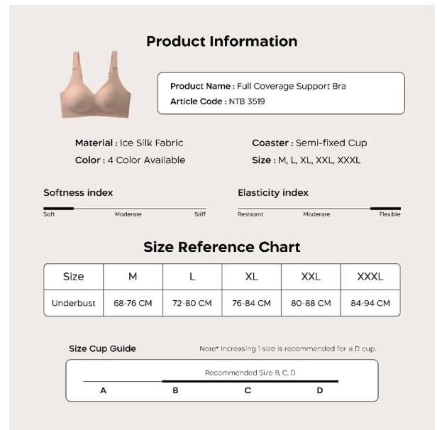 Nathalie Full Coverage Bra  5