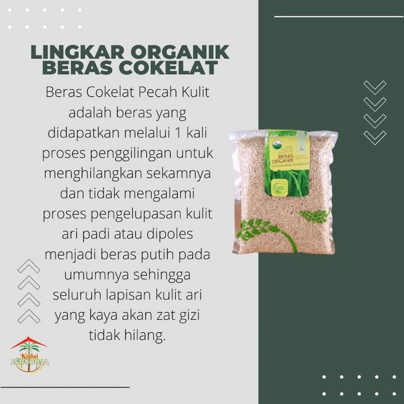 Lingkar Organik Beras Organik Cokelat PK 3