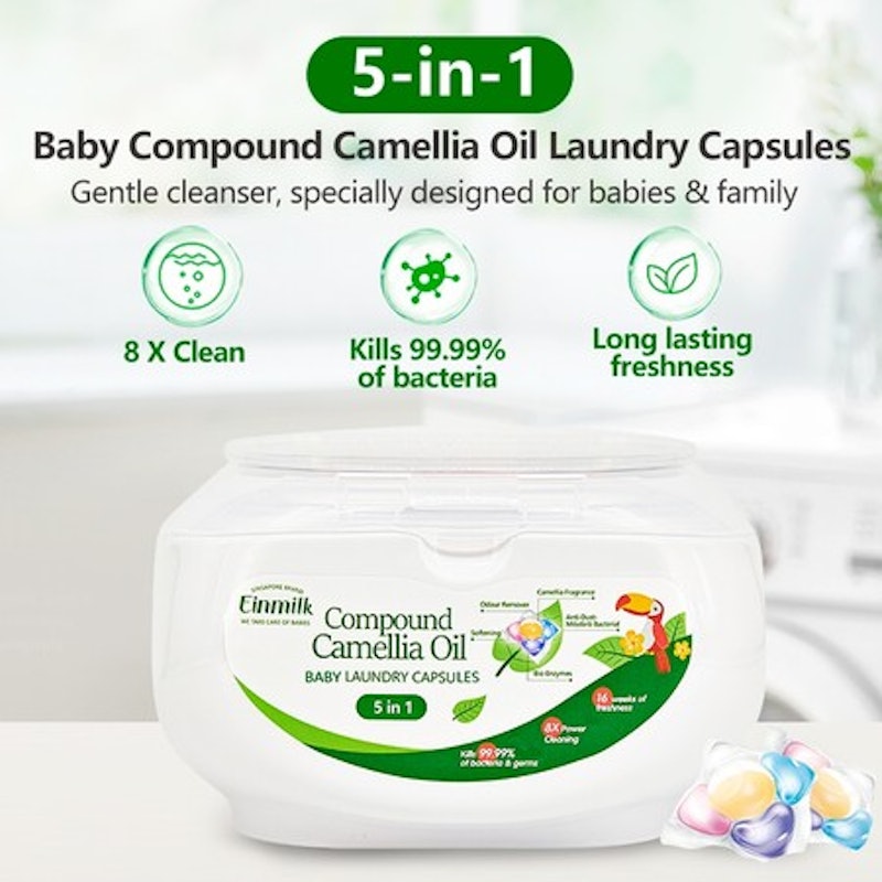 Einmilk Compound Camelia Oil Baby Laundry 5-in-1 Capsules 2