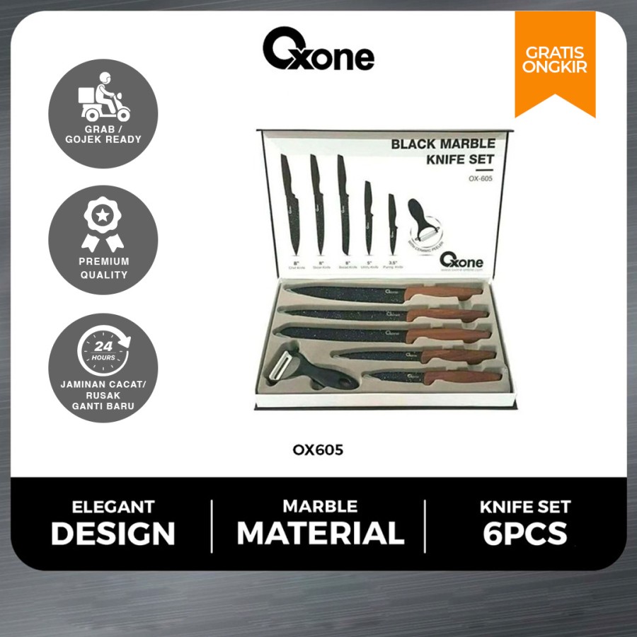 Octa Utama Oxone Marble Knife Set OX-605