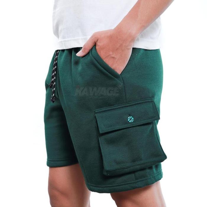 Kawage Street Wear Kawage Celana Pendek Cargo Jumbo Fleece