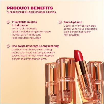 Cloud Kiss Refillable Powder Lipstick - Hazy Dreams 4