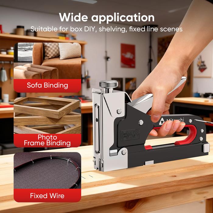 Zhejiang Mitsushi Tools Mitsushi Stapler Gun 3 In 1