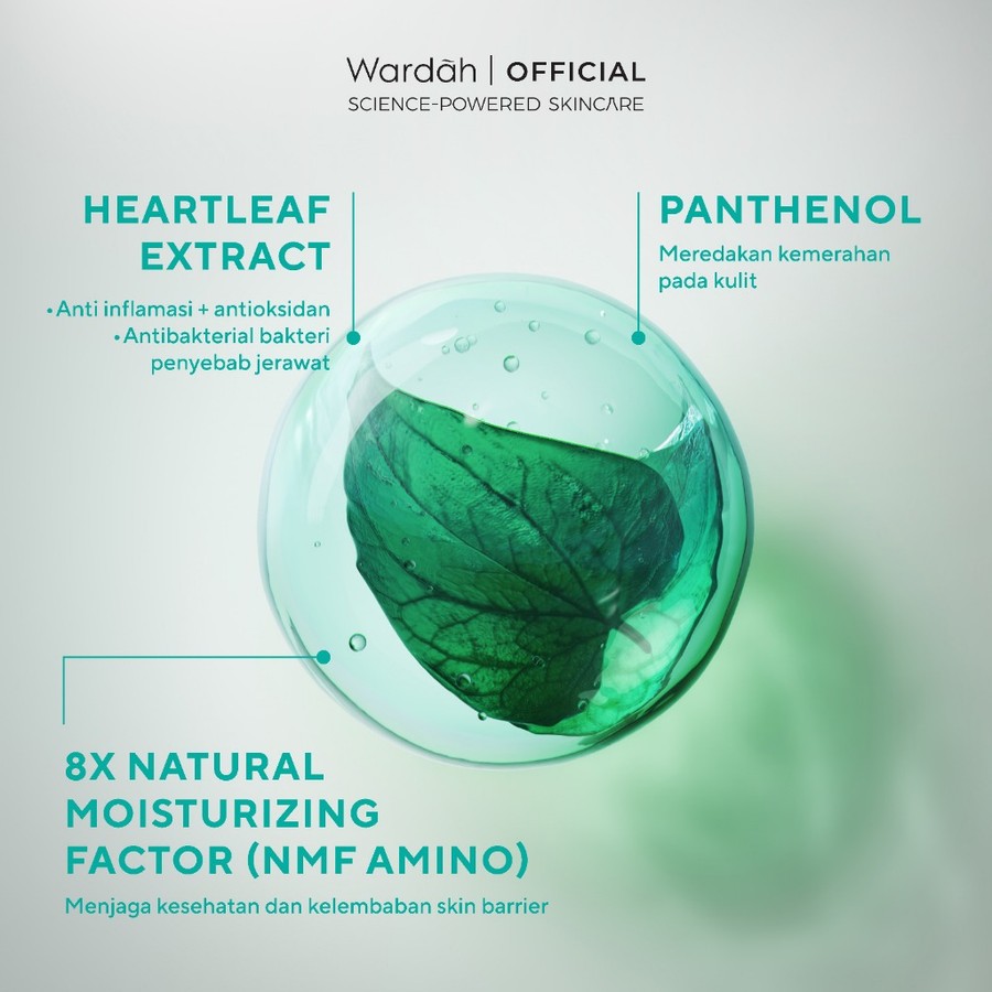 Paragon Technology and Innovation Wardah Calm & Soothe Gel Cleanser Heartleaf + 8X NMF Amino 