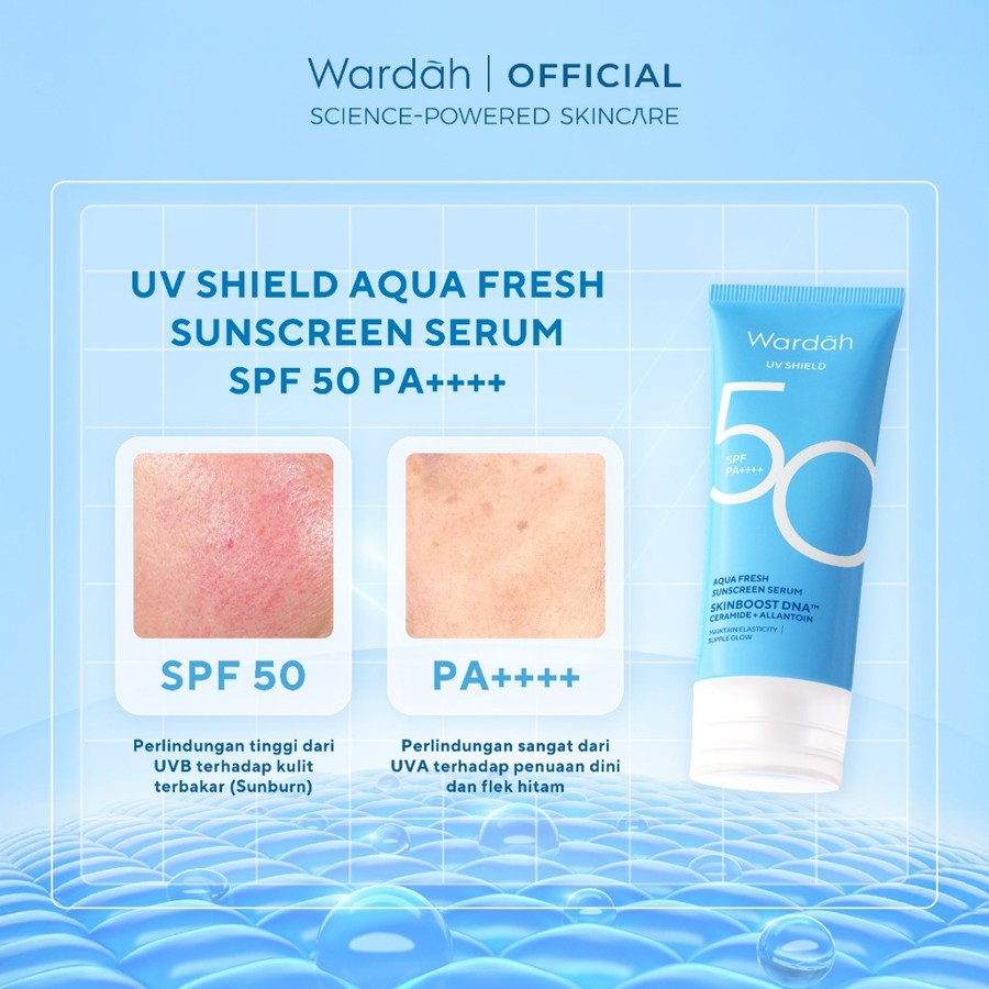 Paragon Technology and Innovation Wardah UV Shield Aqua Fresh Sunscreen Serum SPF 50 PA++++