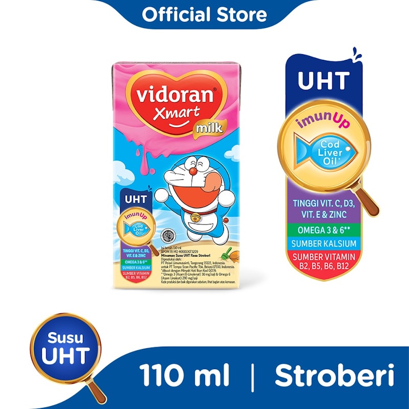 Xmart UHT Rasa Strawberry 2