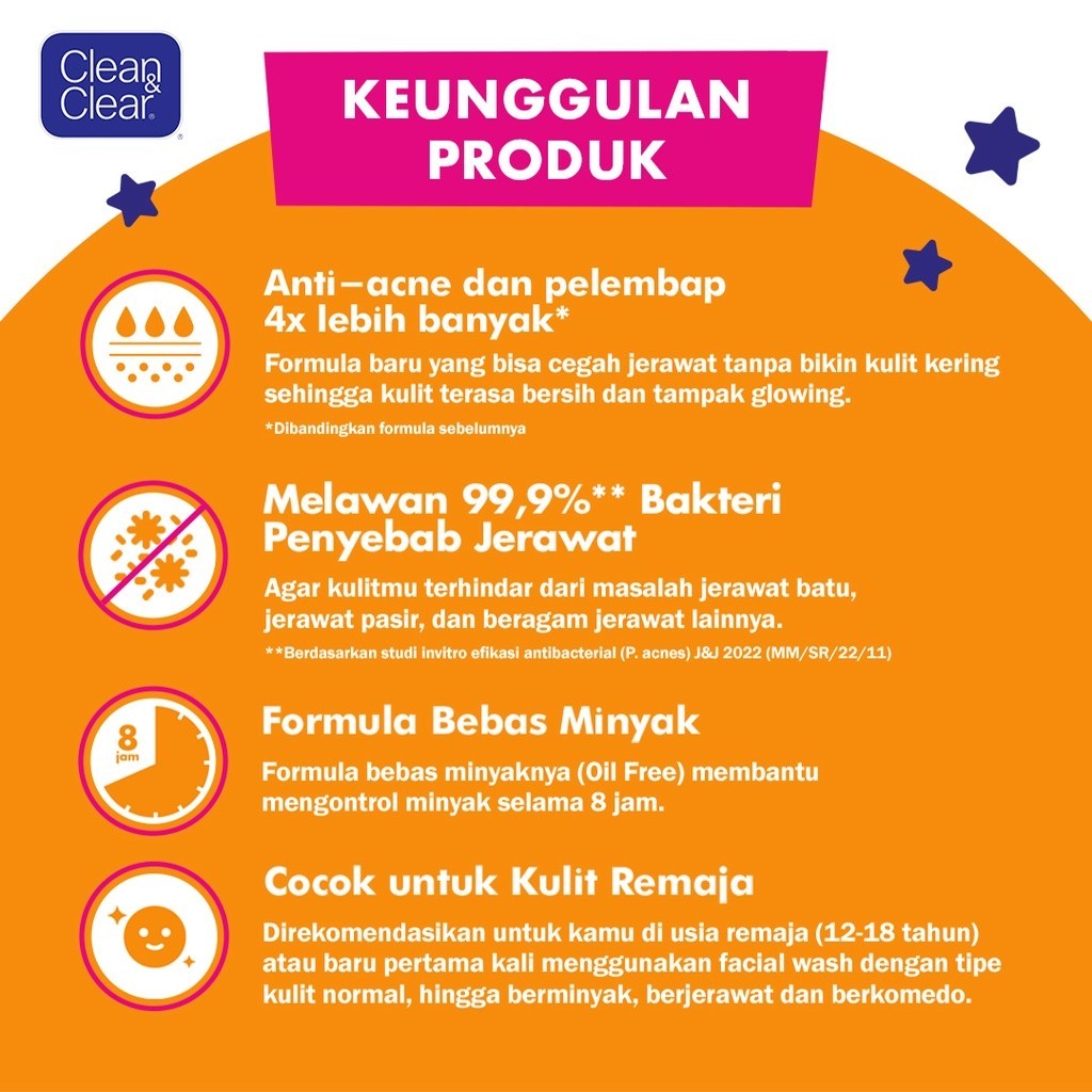  Johnson & Johnson Clean & Clear® Foaming Face Wash