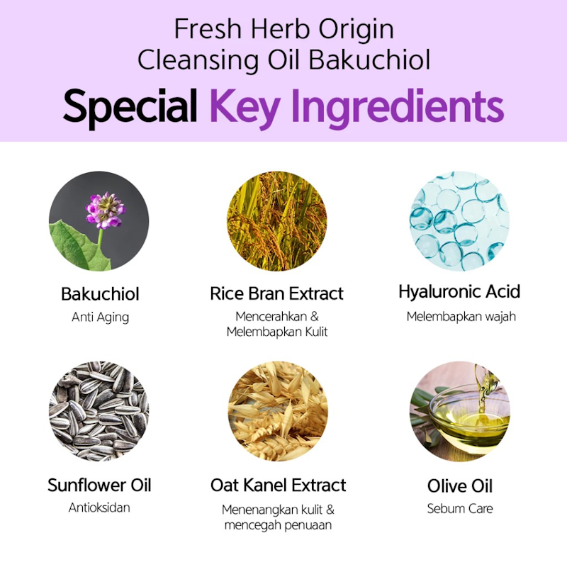 Fresh Herb Origin Cleansing Oil Bakuchiol 2