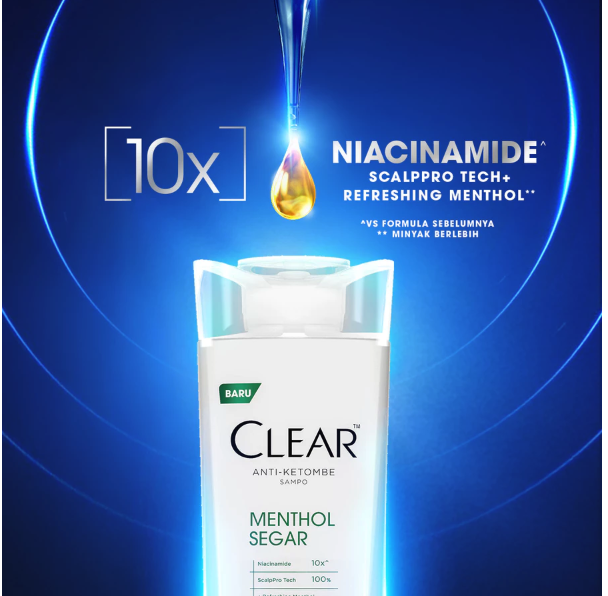 Unilever Indonesia CLEAR  Anti Ketombe Sampo Menthol Segar 