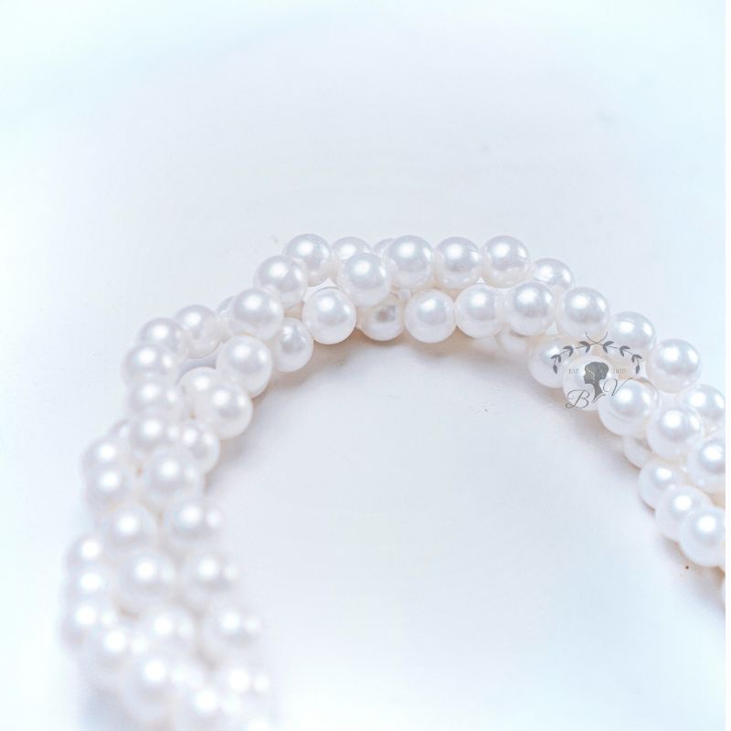 Belleva_id  Kalung Choker Mutiara Multilayer