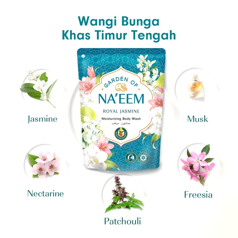 Garden Of Na'eem Royal Jasmine Moisturizing Body Wash 3