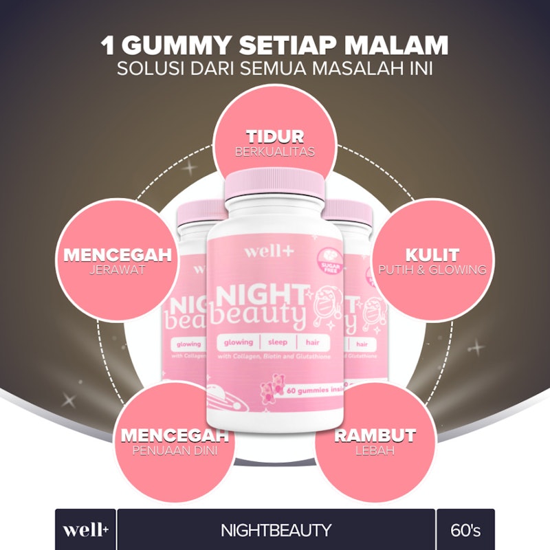Well+ Night Beauty Sleep Calming and Glowing 4