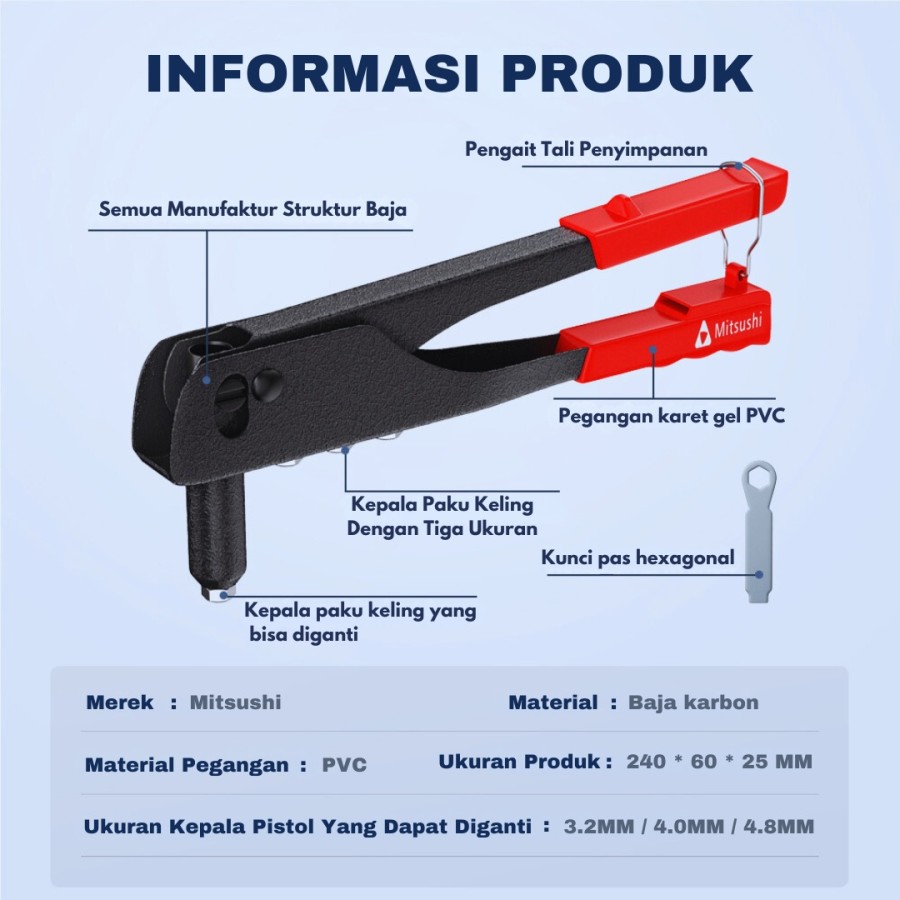 Mitsushi Tang Rivet 9,5 Inch 3