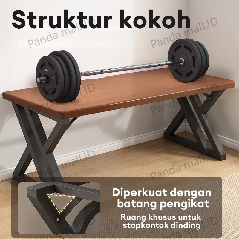  Meja Belajar Kayu Solid 