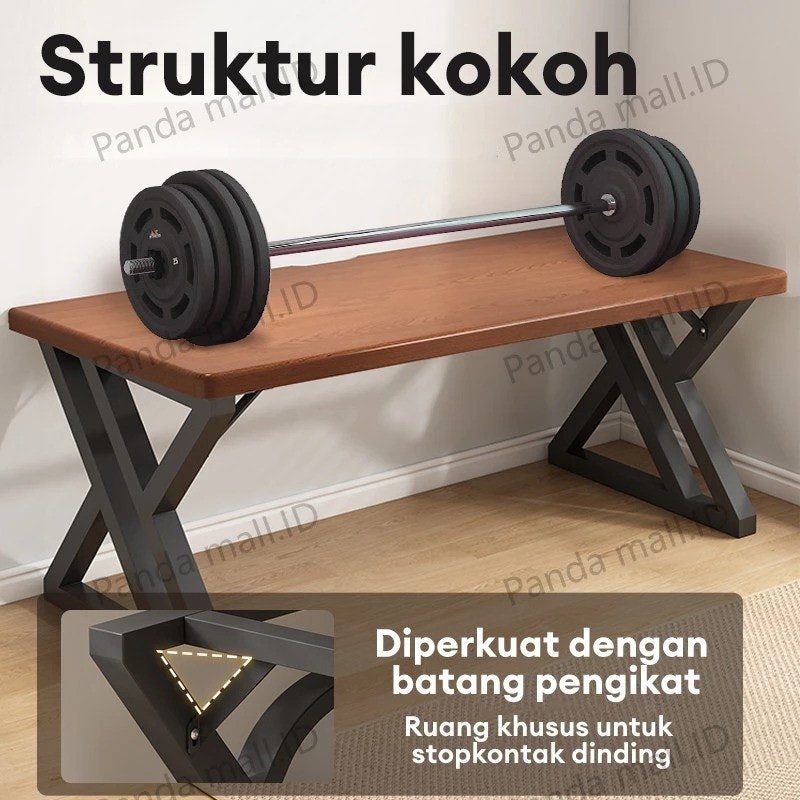 Meja Belajar Kayu Solid 2