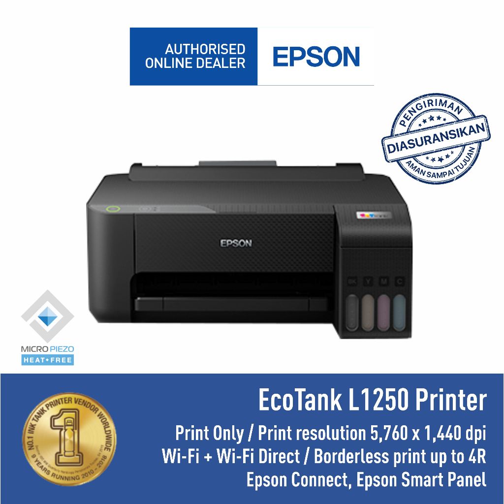 Epson  EcoTank L1250 A4 Wi-Fi Ink Tank Printer