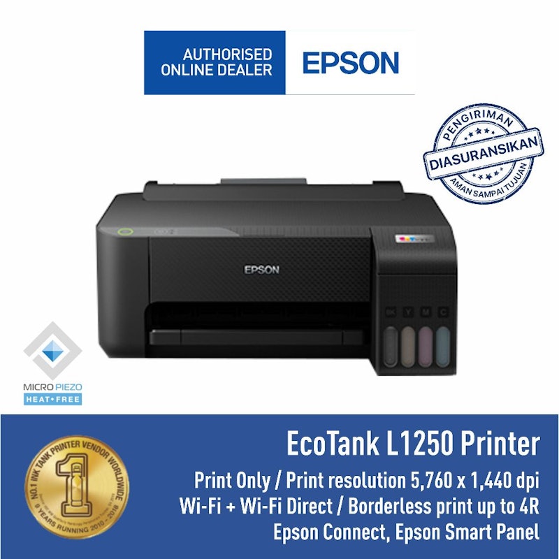 EcoTank L1250 A4 Wi-Fi Ink Tank Printer 4