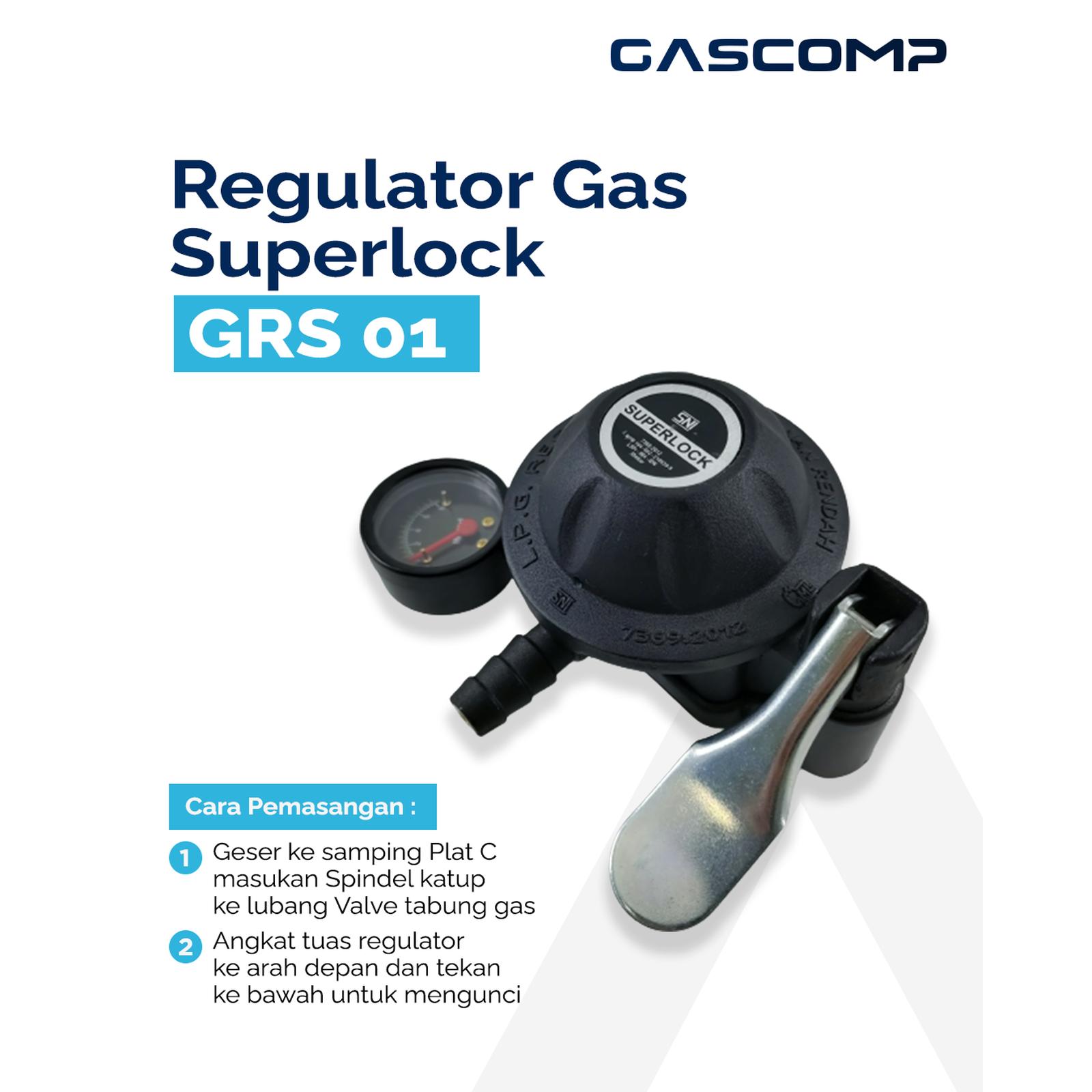 Cipta Gagah Perkasa Gascomp Regulator Gas Superlock GRS-01