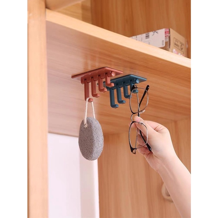  Gantungan Tempel Dinding 4 Kait Lipat