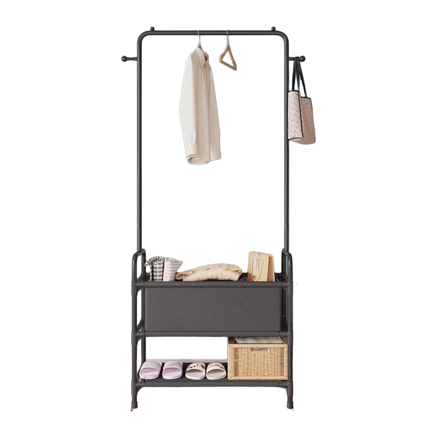 Muzy Rak Besi Tempat Penyimpanan Pakaian ｜ HSH120