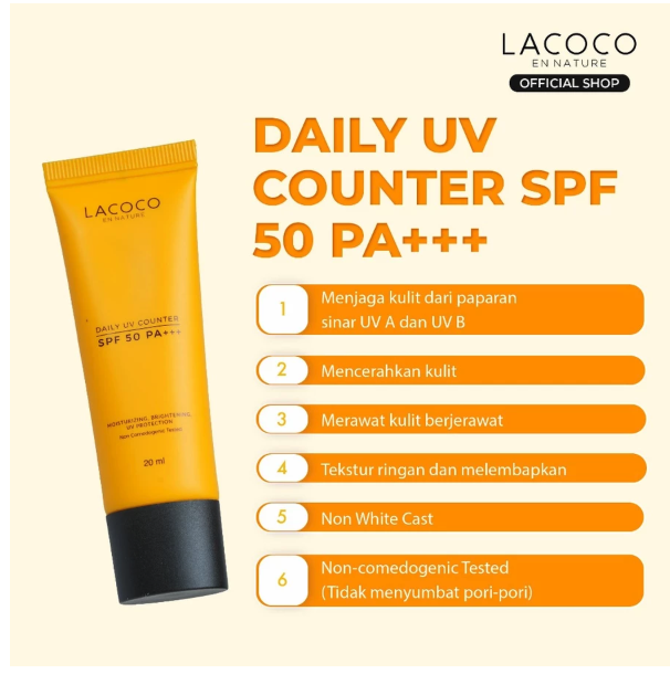 AVO Innovation Technology Lacoco Daily UV Counter SPF 50 PA+++