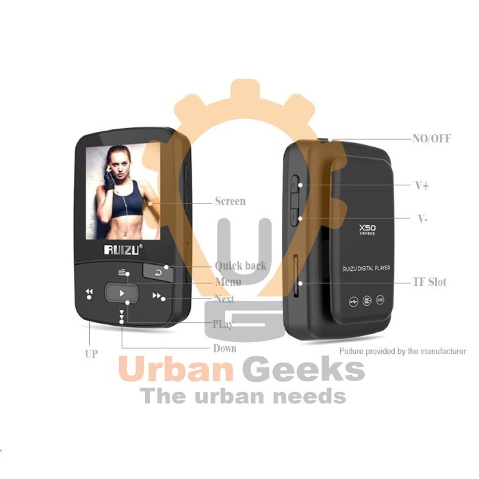 Ruizu Tek Ruizu MP3 Player 8GB  X50